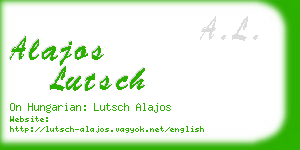 alajos lutsch business card